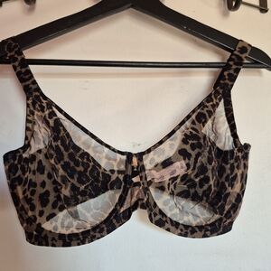 Agent Provocateur Animal Print Sheer Bra